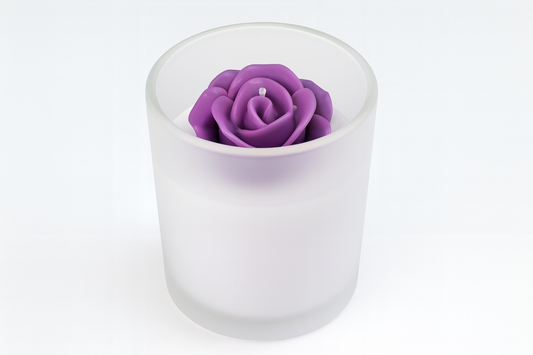 Handgemachte Sojawachs-Duftkerze „Lavendel-Orange“ – 150g im Glas