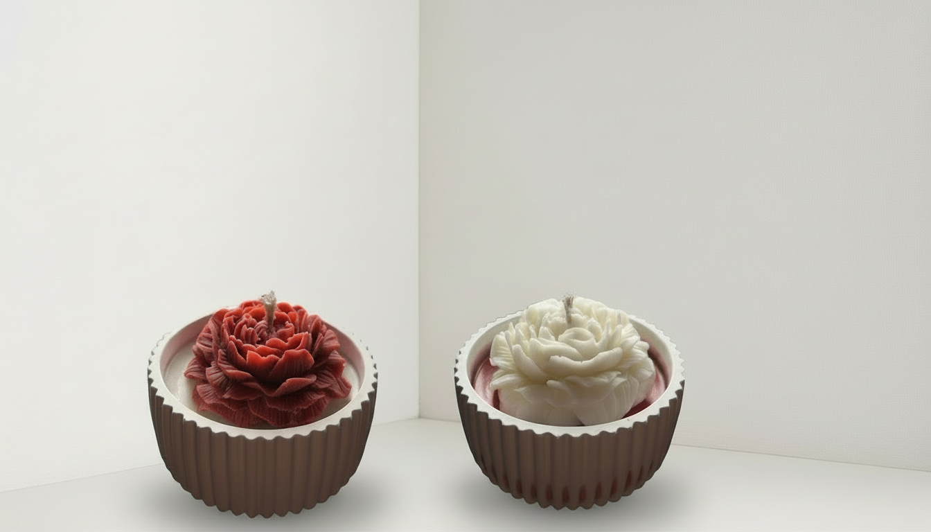 Belle Fleur – Kunstvolle Rosenkerze