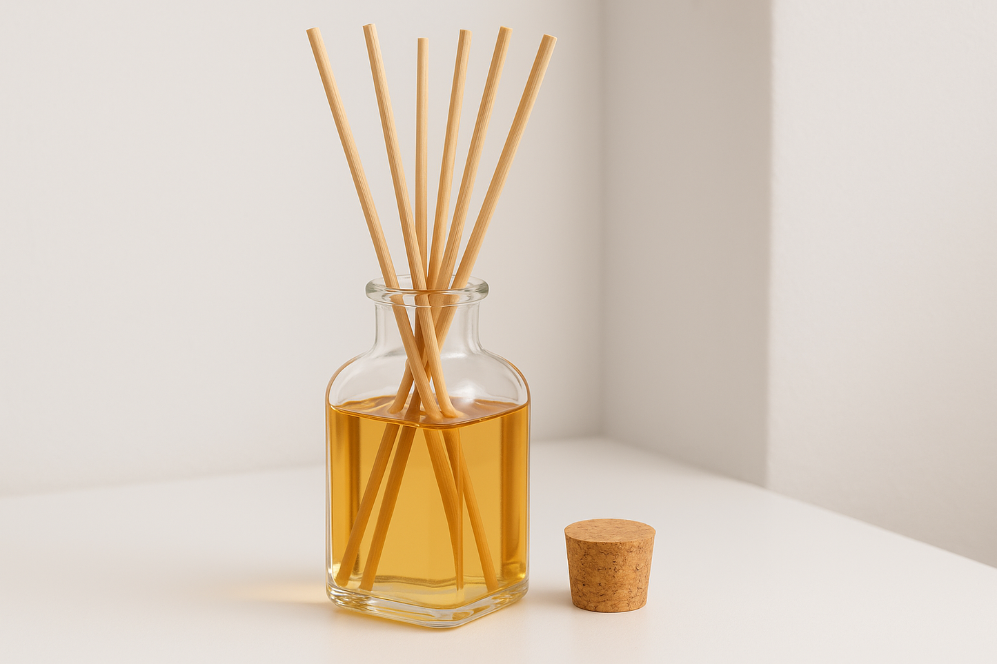 Duft-Diffuser mit Korken daneben