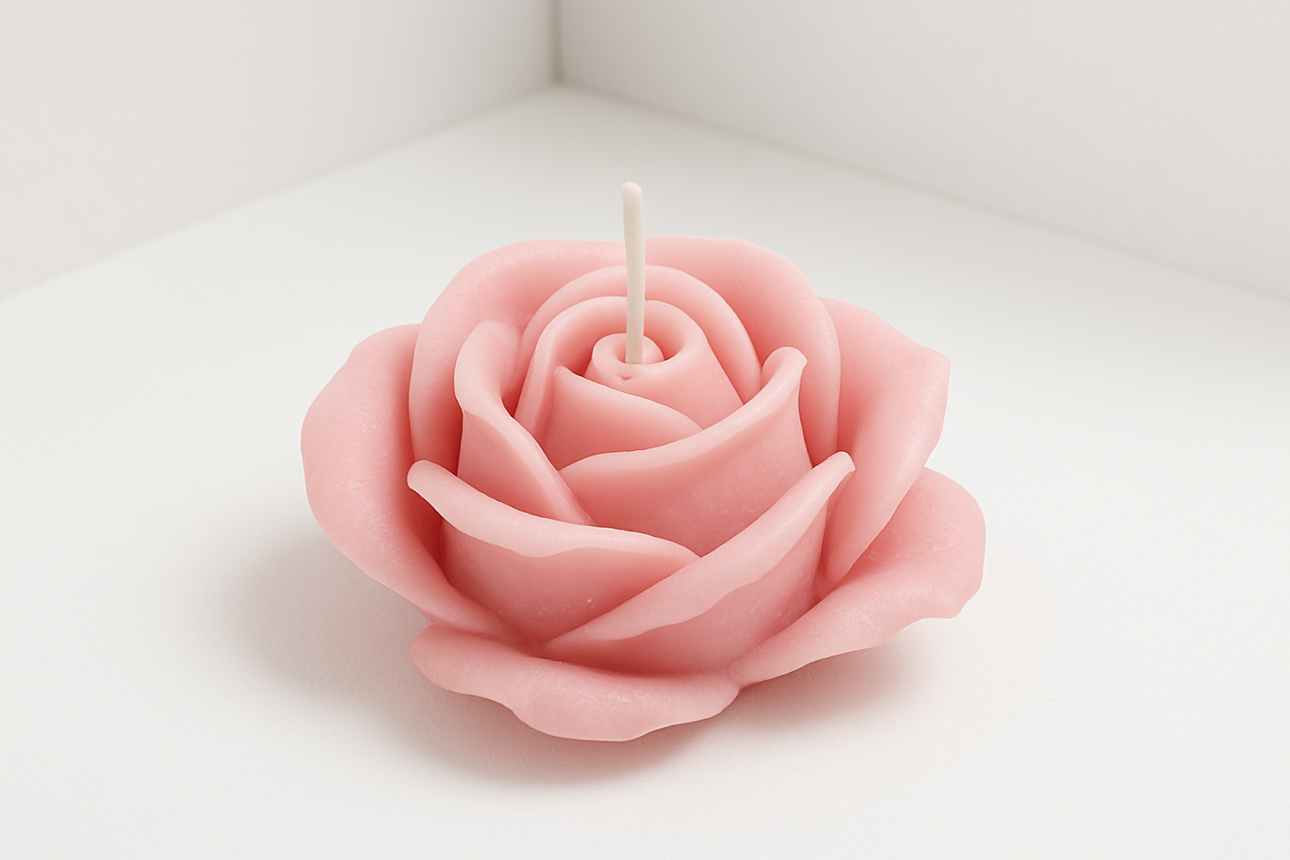 Rosa Rosen-Kerze