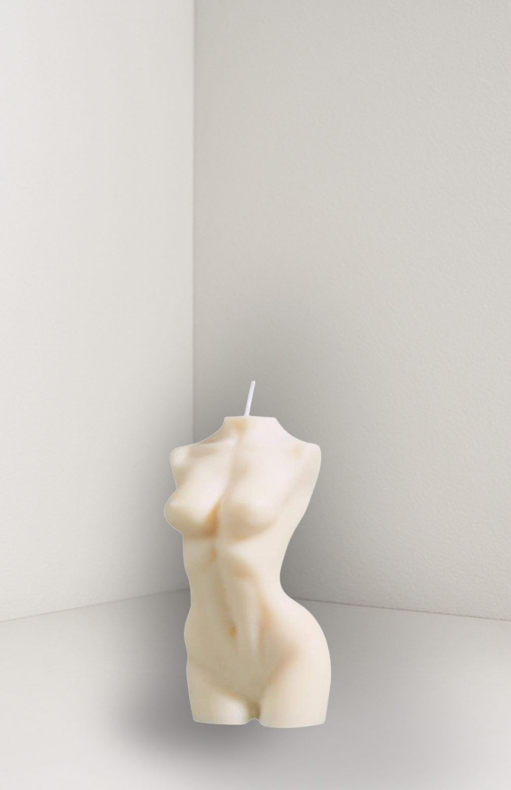 Handgemachte Sojawachs-Körperkerze „Venus" – 90 g Skulptur