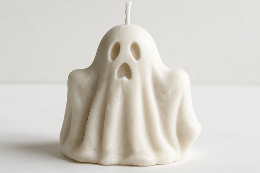 Handgemachte Geist-Kerzen „Spooky Collection" – Dekorative Sojawachs-Kerzen