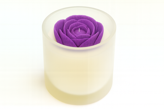 Handgemachte Sojawachs-Duftkerze „Lavendel-Orange“ – 150g im Glas