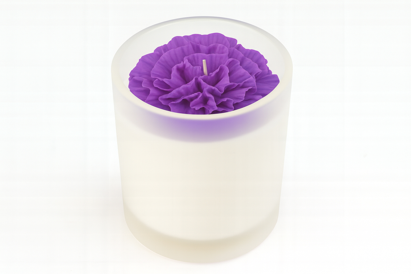 Handgemachte Sojawachs-Duftkerze „Lavendel-Orange“ – 150g im Glas
