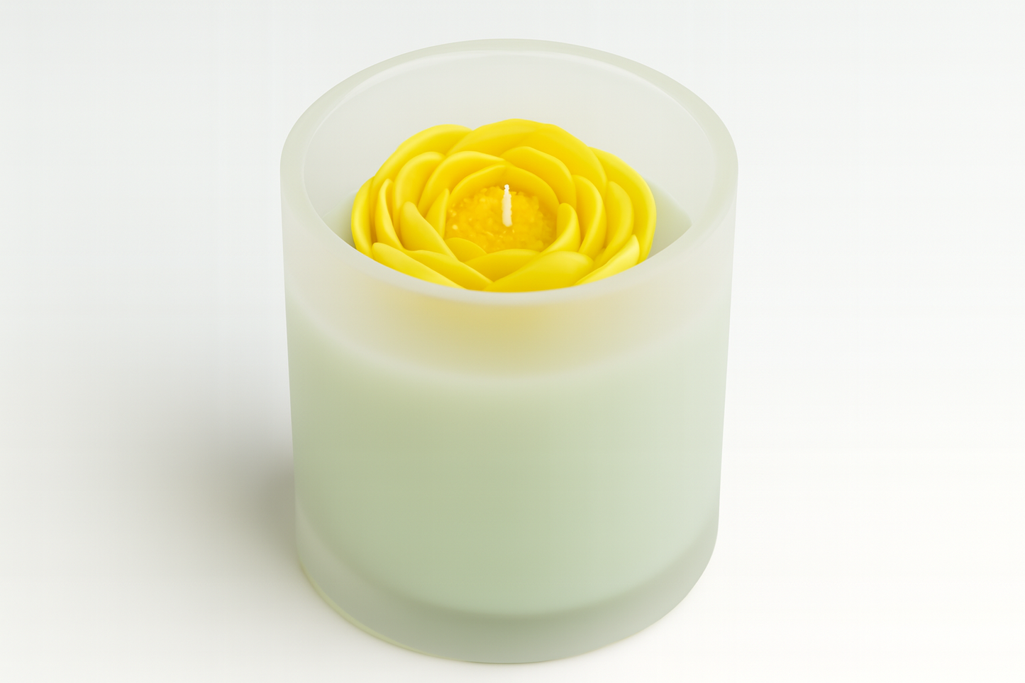 Handgemachte Sojawachs-Duftkerze „Orange-Lemongrass“ – 150g im Glas